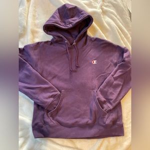 2 Champion Hooded Sweatshirts Women’s - Black S Purple M